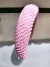 The simple and fashionable design of the full-diamond pearl hair band is a trendy and individualistic headband for girls Item Picture